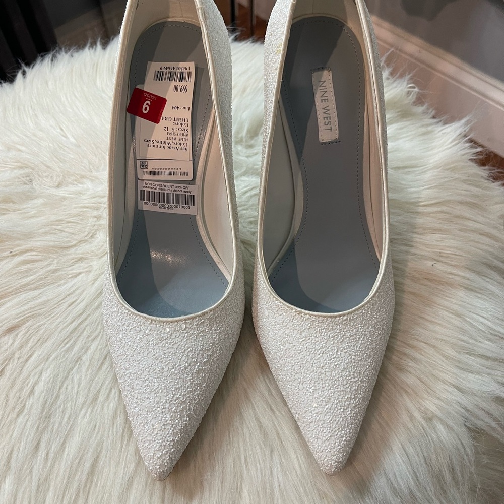 Nine West White Women's Shoes